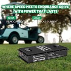 48v 166ah Lifepo4 Lithium Golf Cart Battery 200a Bms 15a Charger Off-grid Solar