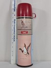 Vintage Game Birds Thermos - Complete - Metal - 14 