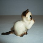 Vtg 1958 Hagen Renaker Miniature Thumb Sucking Siamese Cat Figurine  a-367