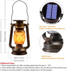 Wondrastical Solar Lanterns Outdoor Waterproof  2 Pack Flickering Bronze