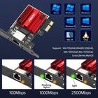 2 5gb Network Card Pcie Ethernet Network Adapter To 2 5 Gigabit Rj45 Lan Card