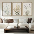  Extral Large Neutral Floral Wall Art Wall Decor 36 l X 24 w Beige Botanical
