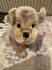 Vintage 60 s Steiff   Mopsy 9  Mohair Bull Dog Made In Germany Adorable Tongue