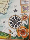 West Indies St Lucia Island Animated Map Signed Jim Walker