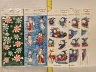 Vintage Sticker Lot Snowman Candy Christmas Holiday Glitter Lot 