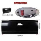 Black Tailgate Assembly W  Assist For 2014-2019 2015 2016 Chevy Silverado Sierra