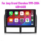 For Jeep Grand Cherokee 1999-2004 9  Apple Carplay Android Car Radio Fm Am Gps