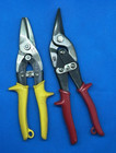 Tin Snips  2 Pair Sheet Metal Heavy Duty Shear Scissors Tools - Used But Nice