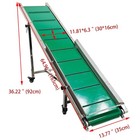 110v 64 9 x11 8       Inclined Climbing Conveyor Pvc Belt Conveyor