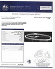 14k White Gold Diamond Tennis Bracelet 4 50ctw 58 Rb Box Clasp