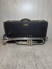 Getzen Capri 590s Silver Trumpet With Case   7c Mouthpiece 1970s