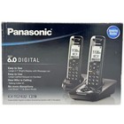 Panasonic Kx-tg7432b Dect 6 0 Cordless Phone System 2 Handsets W  Call Block