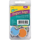 Lucky Line 28529 Key Tag  Multi-color  Metal Alloy  Paper  Metal-rimmed Ring 