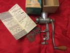 Vintage Climax Universal Food   Meat Chopper Grinder No 1551 Box   Instruction