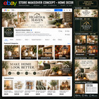 Ebay Store Makeover  50   Custom Logo Banner Graphics   24hr Design