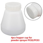 8 Pcs Hopper Cup Bottle For Powder Coating System Pc02 Pc03 Paint Spray Gun