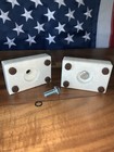 Beer Tap Handle Base Display Stand W bolt  Genuine White Marble Size 2  X 3 