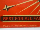Vintage Superior Needle Book Western Germany Needles Atc Sewing Collectible Red