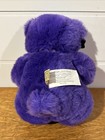 Vintage 1987 Applause 12    Ultra Violet Purple Teddy Bear Nwt Rare Plush Tag
