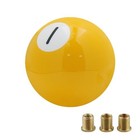 Billiards Shift Knob Driving Handle Lever Round Ball Cool Gear No 1 Yellow