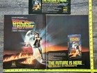 Back To The Future Movie Ad Advert Vhs Home Video 2pc Lot 1985 Teaser Preorder