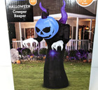 Gemmy Creeper Reaper 6 Ft Airblown Inflatable Pumpkin Head Led Light New