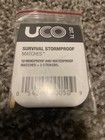 Lot Of 5  Uco Survival Stormproof Wind   Waterproof 10 Matches W  Strikers New
