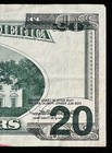 Us 1996  20 Federal Reserve Note Offset Printing Error Twenty Dollar Bill