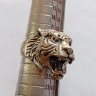 Very Rare Ancient Roman Era Silver Ring Tiger Head Authentic Artifact Genuine