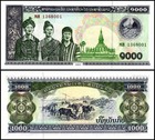 Laos 1000 Kip  2003  P-32ab  Unc X 100 Pcs Bundle Pack