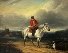 English School  19th Cen-ry    Figure On Horseback In A Landscape  Framed