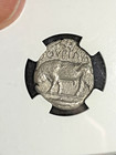 Ancient Greek Lucania Silver Stater Thurium  443-400 Bc  Ngc-vg