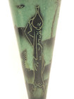 Vintage Hebrew Jerusalem Tall Brass Pitcher Judaica Israel Jewish Judaism