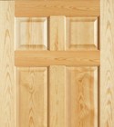 Cathedral Grain Clear Pine 6 Panel Interior Door  Slab prehung  Many Sizes