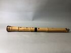 Y7707 Shakuhachi Bamboo Flute Kinko Style Signed Japan Antique Traditional Music