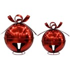 Member s Mark Oversized Jingle Bell D  cor  Set Of 2  Red Color   free Shipping 