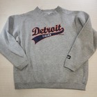 Puma Detroit Tigers Sweatshirt Xl Gray Vtg 2006 Mlb Crewneck Pullover Notched