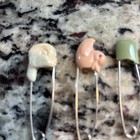 Set Of  5  Vintage Diaper Pins With Pink Duck