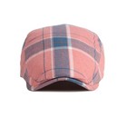 Men s Striped Plaid Newsboy Hat Cabbie Beret Ivy Flat Cap Adjustable Gatsby H   