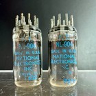 National Electronics Nixie Tubes 7332 Set Of 2 Nl-904 Rare Nixies