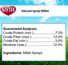 Kaytee Spray Millet Treat For Pet Birds  7 Ounce