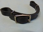 Adjustable Leather Chin Curb Strap Oiled Black Or Brown Light Rawhide 1301