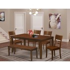 6  Pc  Kitchen  Table  With  Bench-table  With  Leaf  And  4  Dining  Chairs   