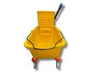 Commercial Mop Bucket With Wringer Side Press On Wheels  35 Quart Mop Bucket
