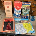 Vintage So  California Ephemera 1953 Chevron Maps Post Card 1962 Vehicle Code