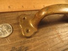 Vintage Antique Old Solid Bronze   Brass Heavy Duty 6  Door Drawer Pull Handle