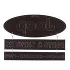 Jeep Linked Tin Decorative Sign