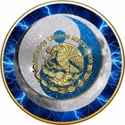 2024 Mexico Libertad Sun   Moon Electric Blue Storm Edition 1 Oz Silver Coin