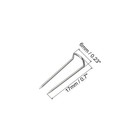 50pcs U-pins Steel Dressmaker Ornament Quilting Fork Pin For Craft Silver