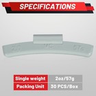 Upgraded 2 Oz Clip On Wheel Weights For Steel Rims Corrosion-resistant Coated